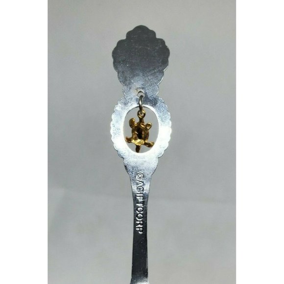 A Gift Corp St Martins Mini Silver Collectible Spoon With Hanging Turtle Charm - Picture 5 of 11